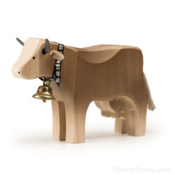 Swiss wooden cow toy