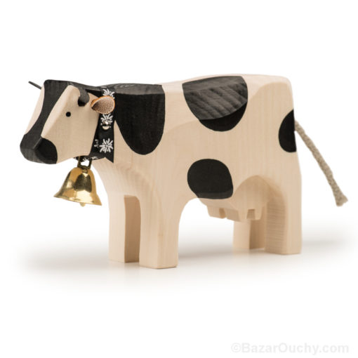 Swiss wooden cow toy