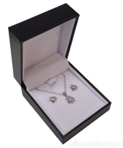 Alternative view of Boucle d'oreille et pendentif Edelweiss en argent