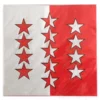 Serviette drapeau canton Valais