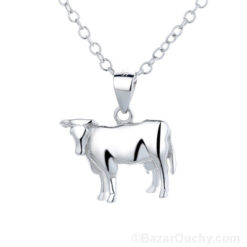 Vache en argent - Pendentif_