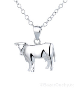Vache en argent - Pendentif_
