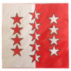 Serviette drapeau canton Valais