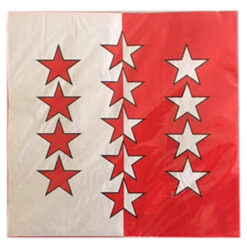 Serviette drapeau canton Valais
