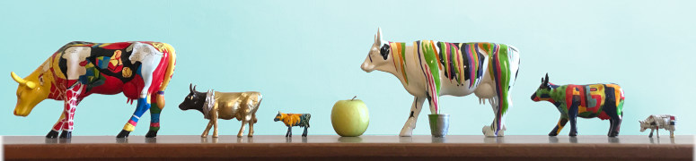 Vache décorative colorée CowParade