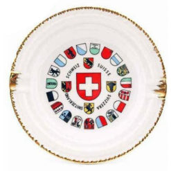Swiss cantons ashtray