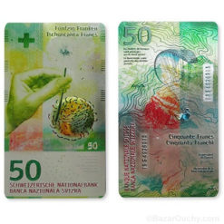 Magnet aimant billet banque suisse 50 francs chf