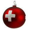 Christmas ball Swiss cross