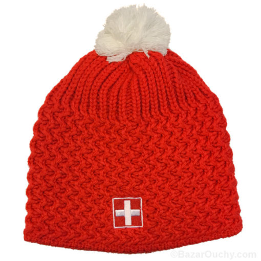 Bonnet rouge croix suisse