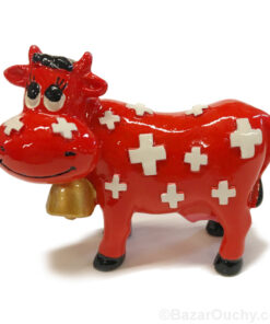 Statue vache croix suisse