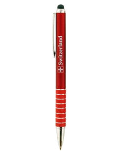 Swiss pen with tactile tip