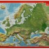 Carte postale relief europe