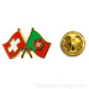 pins suisse portugal drapeau