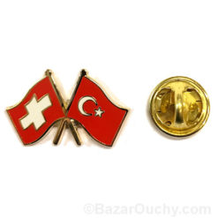 pins suisse turquie drapeau