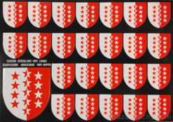 Aufkleber Flagge Wallis Wappen Wallis