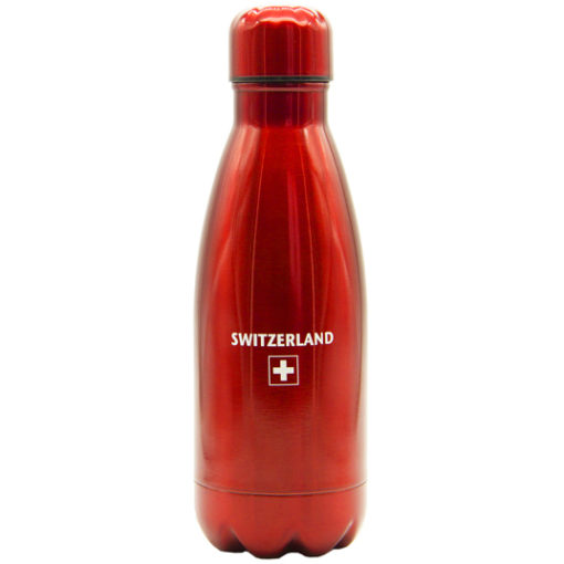 Bouteille thermos croix suisse