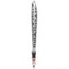 Tour de cou poya decoupage noir et blanc - Lanyard