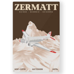 Plaque en métal Suisse Zermatt