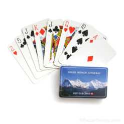 Jeu de carte montagne suisse