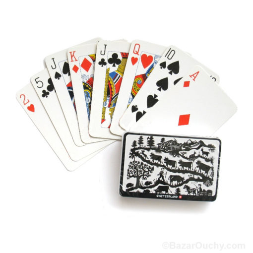 Cutout Swiss Poya Card Game