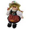 Bambola svizzera Heidi in tessuto
