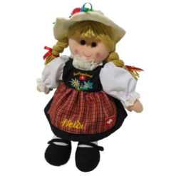 Heidi Swiss doll in fabrics