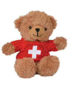 Ourson suisse peluche croix suisse