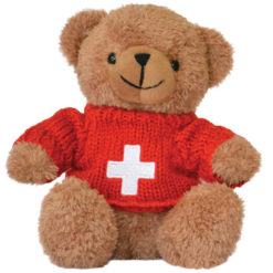 Ourson suisse peluche croix suisse