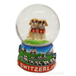 Snow globe - Saint Bernard dog