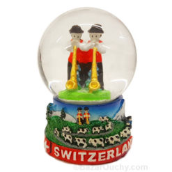 Snow globe - Swiss Alphorn players