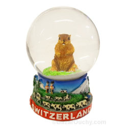 Globo de nieve - Marmota suiza