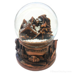 Snow globe - Swiss landscape - Bronze