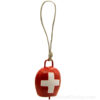 Campana rossa con croce svizzera