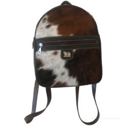 Sac à dos en peau de vache suisse