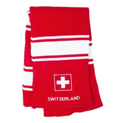Echarpe supporter suisse rouge blanc
