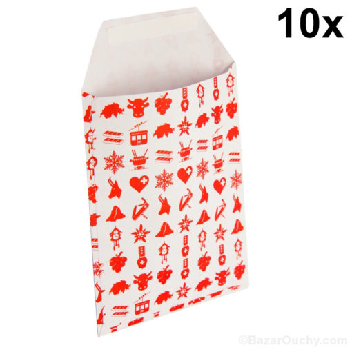 Swiss pattern paper gift bag