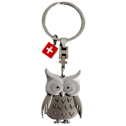 Porte-clé suisse - Hibou - BazarOuchy