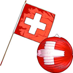 زخرفة سويسرية (أعلام ، إلخ)
