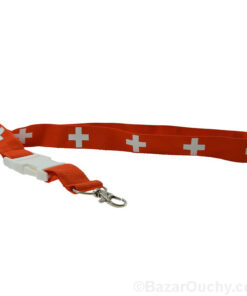 Lanyard croix suisse Tour de cou