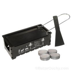 Raclette oven with candle - Poya cutting