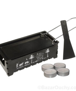 Four à raclette avec bougie - Découpage poya