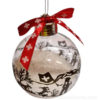 Dekorativer Weihnachtsbaumball - Poya-Schnitt