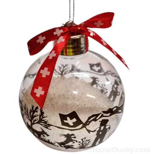 Boule décorative sapin - Découpage poya