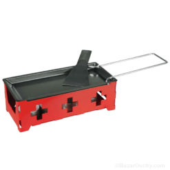 Raclette oven with candle - Swiss cross