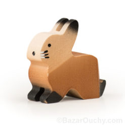 Swiss wooden toy rabbit