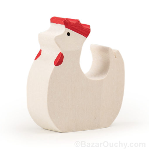 Swiss wooden toy hen