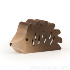 Swiss wooden toy hedgehog