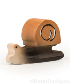 Escargot jouet en bois suisse