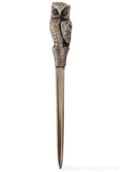 Coupe papier Hibou etain