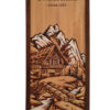Marco de madera de chalet suizo